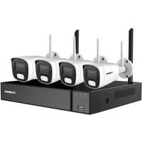 Wlan nvr Videoüberwachungskit 8 Kanäle und 4 Bullet Kameras WIKIT004S05NA - Comelit von COMELIT