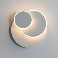 Moderne led Wandlampe Weiß 15W, Kreatives Design mit 3 Rotierenden Schichten, Geeignet für Wohnzimmer, Schlafzimmer, Flur - 2 Stück - Kreisförmig von COMELY