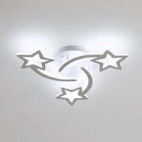 Moderne led Deckenlampe Weiß, Kreative Sternförmige Deckenleuchte mit 3 Köpfen für Schlafzimmer Wohnzimmer Esszimmer Kinderzimmer - 40W - Weißes von COMELY