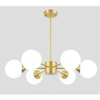 COMELY® Industrielle Deckenleuchte, 6 Lichter Vintage Sputnik Kronleuchter, Moderne Metall Pendelleuchte E27 Sockel Deckenlampe für Wohnzimmer von COMELY
