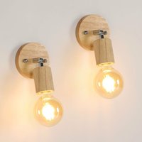 COMELY 2er Set Vintage Wandleuchten 350° drehbare Wandleuchten Industrial Retro Style E27 für Schlafzimmer Wohnzimmer Flur Treppe (Glühbirnen nicht von COMELY