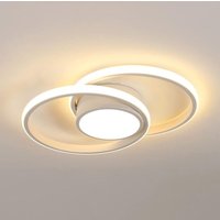 Moderne LED-Deckenleuchte für Wohnzimmer, Deckenleuchte für Küche, Runde Deckenlampe für Schlafzimmer und Wohnzimmer, Durchmesser 40 cm - 42W - Weiß von COMELY