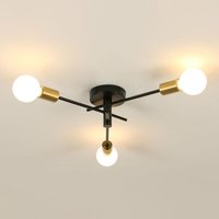 Comely - Industrieller Kronleuchter Vintage Deckenlampe 180°-360° verstellbar, E27 Kronleuchter Sputnik für Wohnzimmer Schlafzimmer Küche Flur von COMELY