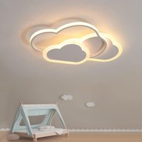 COMELY Kreative LED-Deckenleuchte Wolke 32W 42cm - Ideal für Schlafzimmer, Kinderzimmer - Weiß (Warmweißes Licht 3000K) von COMELY