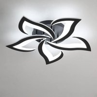 Comely - LED-Deckenleuchte in 48W modernem Acryl in Form eines schwarzen Schwalbenblattes mit 5 Köpfen (Weißlicht) von COMELY