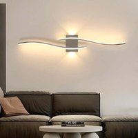 COMELY LED Wandleuchte Innen, Moderne Wandlampe 27W 3000LM, Linien Design Wandleuchte 3000K Warmweißes Licht für Schlafzimmer Flur Wohnzimmer Treppe von COMELY