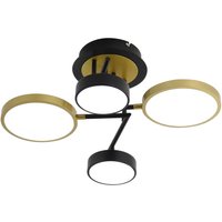 COMELY Moderne 25W LED-Deckenlampe, Rund, Deckenbeleuchtung, 4-Ring Kronleuchter für Schlafzimmer, Wohnzimmer, Flur, Büro, Esszimmer, Küche von COMELY