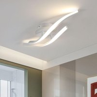Moderne LED-Deckenlampe, 13W, Gebogenes Design, Metall-Einbaukronleuchter für Wohnzimmer, Esszimmer, Schlafzimmer, Flur, Balkon (Warmes Licht 3000K) von COMELY