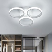 Moderne LED-Deckenlampe, 24W, Weiß, Kunst Deckenbeleuchtung Innen, Wohnzimmer, Schlafzimmer, Esszimmer, Küche - Comely von COMELY