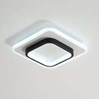 COMELY Moderne LED-Deckenleuchte aus quadratischem Acryl, schwarz und weiß, geeignet für Badezimmer, Wohnzimmer, Schlafzimmer, Küche und Flur - 20W COMELY Moderne LED-Deckenleuchte aus quadratischem Acryl, schwarz und weiß, geeignet für Badezimmer, Wohnzimmer, Schlafzimmer, Küche und Flur - 20W von COMELY