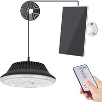 Solar-LED-Hängeleuchte 120 Lichter Outdoor Indoor IP65 Wasserdicht, 4 Modi, Fernbedienung, 1250LM, 5M Kabel Ideal für Garten, Garage, Hof, Treppe, von COMELY