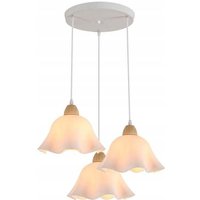 Comely - 3 Lichter Pendelleuchte Vintage Industrie Kronleuchter Retro Holz Deckenleuchte Blumen Design E27 Deckenbeleuchtung für Wohnzimmer Comely - 3 Lichter Pendelleuchte Vintage Industrie Kronleuchter Retro Holz Deckenleuchte Blumen Design E27 Deckenbeleuchtung für Wohnzimmer von COMELY