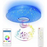 36 w Variable led -Deckenleuchte, rgb -musikalisches Licht wechseln mit Bluetooth -Lautsprecher, geeignet für Badezimmer, Raum [Energieklasse a ++] von COMELY