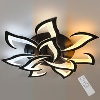 Comely - Dimmbare LED-Deckenleuchte, 10 Blütenblätter, moderne Unterputz-Deckenleuchte, moderne Acryl-Deckenleuchte in Blumenform, von COMELY