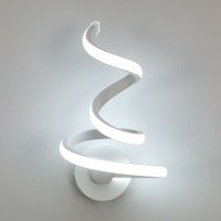Innenwandlicht, 24w 1900 lm moderne minimalistische Kreativität led -Wandlampe, led -Wandlampe Eine Spirale, weiße led -Wandlicht im Aluminium, für von COMELY