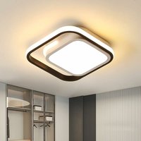 Comely - Moderne LED-Deckenleuchte mit warmem Licht, 20 w quadratische LED-Deckenleuchte, 3000 k Acryl-Metall-Deckenleuchte, geeignet für von COMELY