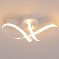 Moderne LED-Wandleuchte 20W aus Aluminium, LED-Deckenleuchte in Form einer 8, L29xW10cm, für Flur, Wohnzimmer, Schlafzimmer, Küche, Büro - Weiß von COMELY