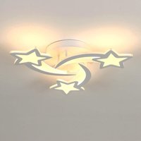 Comely - Moderne led Deckenlampe Weiß, Kreative Sternförmige Deckenleuchte mit 3 Köpfen für Schlafzimmer Wohnzimmer Esszimmer Kinderzimmer - 40W von COMELY