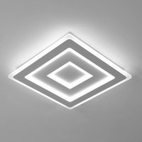 Comely - Moderne led Deckenleuchte Quadratisch, led Deckenlampe 52W, Deckenleuchte aus Weißem Acryl ø 40cm für Schlafzimmer, Wohnzimmer, Flur (6500K Comely - Moderne led Deckenleuchte Quadratisch, led Deckenlampe 52W, Deckenleuchte aus Weißem Acryl ø 40cm für Schlafzimmer, Wohnzimmer, Flur (6500K von COMELY