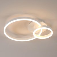 Comely - Moderne led Deckenleuchte Weiß 35W 4725LM, Runde Deckenleuchte mit einem Durchmesser von 50 cm, Acryl-Deckenlampe für Wohnzimmer von COMELY