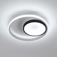 Runde led -Deckenleuchte moderne Aluminium -Leuchte ideal für Schlafzimmerzimmerstudienzimmer (30W kaltes weißes Licht 6500K) - Comely von COMELY