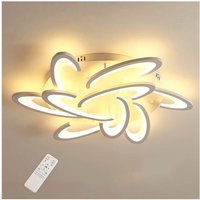 Comely - led Deckenleuchte aus weißem Acryl 45W, Fernbedienung einstellbar, 9 Lichtquellen, für Wohnzimmer, Schlafzimmer, Esszimmer von COMELY