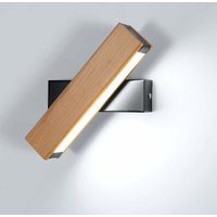 Horel led wall wall lack, 5W 500 lm Holzwandleuchten, 360 ° -Wandlampe, 6500k Wandleuchte moderne weiße Innenräume für Wohnzimmer, Schlafzimmer, von COMELY