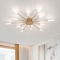 COMELY 12W Luz de techo LED moderna 12 cabezas de techo semientertado iluminación de techo para sala de estar restaurante de comedor de cocina, von COMELY