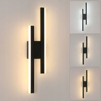 LED-Innenwandleuchte aus Acryl, 13 w moderne Wandlampe, Innenwandleuchte für Schlafzimmer, Wohnzimmer, Flur, Treppenhaus. Warmweiß 3000 k (Schwarz) von COMELY