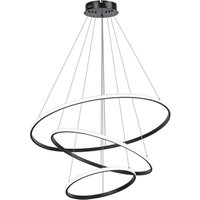 COMELY LED-Pendelleuchte, 3 Ringe (20+40+60cm), LED-Hängeleuchte 3000k / 4500k / 6500k 3 Farben, Höhenverstellbar, für Esstisch, Wohnzimmer, von COMELY