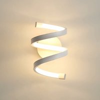 LED-Wandleuchte für den Innenbereich, weiße Acryl-Wandleuchte, 18 W, 3500 K, kreative Wandleuchte für Flur, Schlafzimmer, Wohnzimmer, 220 V von COMELY