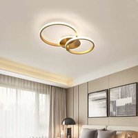 Moderne led Deckenleuchte, 42W 3500LM Runde Deckenleuchte, led Kronleuchter Aluminium und Acryl Deckenleuchte für Wohnzimmer, Schlafzimmer, Küche, von COMELY