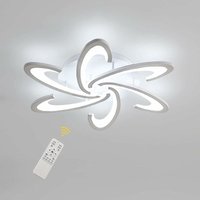 Moderne LED-Deckenleuchte, dimmbar mit Fernbedienung, 54 W, kreatives Blumenform-Design, Deckenleuchte, Metall-Acryl, moderne Blütenblätter, Moderne LED-Deckenleuchte, dimmbar mit Fernbedienung, 54 W, kreatives Blumenform-Design, Deckenleuchte, Metall-Acryl, moderne Blütenblätter, von COMELY