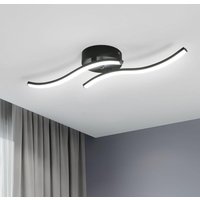 Moderne LED-Deckenleuchte aus Acryl, Innenleuchte Deckenlampe für Schlafzimmer, Wohnzimmer, Küche - 12 w - Schwarz - Weißes Licht 6500K - Comely von COMELY