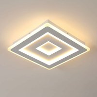 Moderner Quadratischer LED-Deckenstrahler, 42W 4725LM 30cm, Weißes Acryl-Deckenlicht, Innenbeleuchtung für Schlafzimmer, Wohnzimmer, Flur (Warmweißes von COMELY