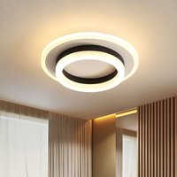 Comely - Runde LED-Deckenleuchte, 20 w Kronleuchter in modernem Design, 3000 k Acryl-Metall-Deckenleuchten, geeignet für Badezimmer, Schlafzimmer, von COMELY