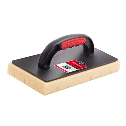 COMENSAL® Fliesenwaschbrett Hydro Schwammbrett Gerastert - Putzbrett - Fliesenschwamm - Hydroschwamm-Belag - Saugfähig - Made in EU - 280 x 140 mm von COMENSAL