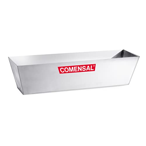 COMENSAL® Spachtelkasten aus Rostfreiem Stahl - zum Verteilen der Spachtelmasse - Made in EU - 320x105x90 von COMENSAL