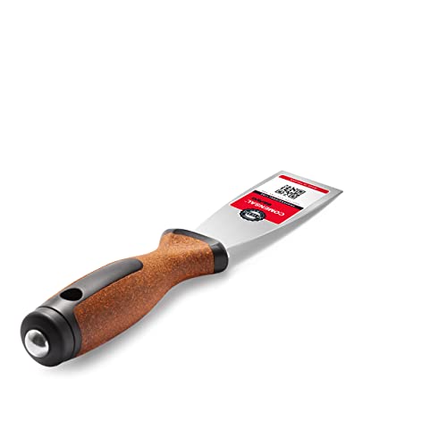 Lagerverkauf! COMENSAL Trockenbau Spachtel 80 mm - Profi Rostfreie Trockenbau Spachtel - Inklusive Metallkappe - Rutschfester Korkgriff - Made in EU von COMENSAL