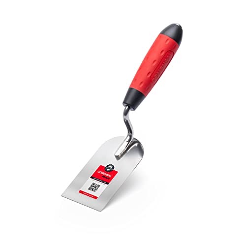 COMENSAL Maurerkelle 60 mm - Gipserspachtel - Stukkateurkelle - Edelstahl Rostfreie - Gipserkelle - Rutschfestes Softgriff - Made in EU COMENSAL Maurerkelle 60 mm - Gipserspachtel - Stukkateurkelle - Edelstahl Rostfreie - Gipserkelle - Rutschfestes Softgriff - Made in EU von COMENSAL