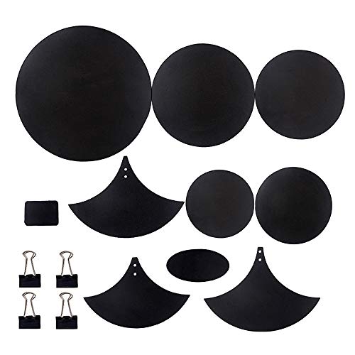 COMETX Drum Mute Pads Cymbal Drum Mute Pads Drum Mute Pad Mat Drum Head Pad & Sound Off Blocks Belt Mat with 4 Binder Clips for Drum Practice Mute Pad Set Drum Silencer von COMETX