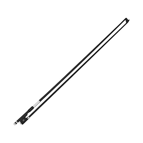 COMETX Violinbogen 4/4 Violine Geigenbogen Kohlefaser Rundstab Ebenholz Frosch Schwarz Pferdehaar Balanced von COMETX