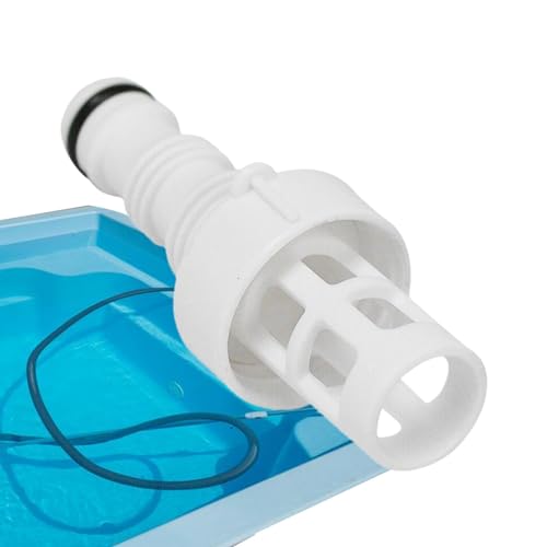 Anschluss für Poolablauf, Adapter für Gartenpool, Schlauchadapter für runde Pools, effiziente Bodenablaufkappe, kompakter Gartenschlauchstopfen und Rob von COMFOLIVING