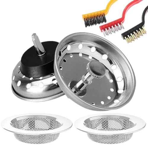 Badezimmer-Abflussstopfen Küchenspüle Sieb Edelstahl Abflussfilter Lebensmittelfänger Küchenspüle Zubehör Küchenspüle Abflusssieb für 8,9 cm Abfluss Küchenspüle Abflusssieb Badezimmer-Abflussstopfen Küchenspüle Sieb Edelstahl Abflussfilter Lebensmittelfänger Küchenspüle Zubehör Küchenspüle Abflusssieb für 8,9 cm Abfluss Küchenspüle Abflusssieb von COMFOLIVING