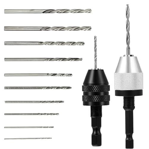 Bohrfutter - Bohrfutter-Umwandlungswerkzeug mit 10 Bohrern | -Bohrfutteradapter | Schnellwechsel-Konverter Verlängerung Bohrwerkzeuge | Bohrfutteradapter | Schraubendreher Bohrer-Adapter für von COMFOLIVING