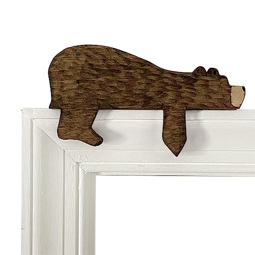 COMFOLIVING Bärentür Ornament – Niedliche handgefertigte Holzdekoration, Bär aus Holz für Heimdekoration, Wandakzente, um jedem Raum Funktionen hinzuzufügen COMFOLIVING Bärentür Ornament – Niedliche handgefertigte Holzdekoration, Bär aus Holz für Heimdekoration, Wandakzente, um jedem Raum Funktionen hinzuzufügen von COMFOLIVING