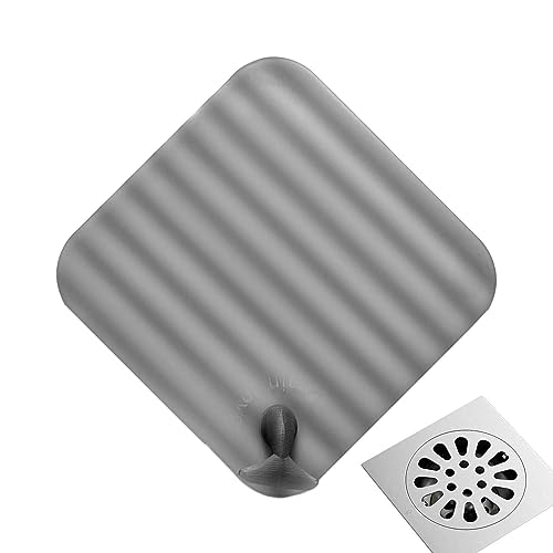 COMFOLIVING Bodenablaufabdeckung - Geruchshemmende Silikon-Duschablaufstopfenmatte - Flexible Abflussabdeckung für die Dusche, um Abflussgeruch, Küchenspüle und Badewannennutzung zu verhindern von COMFOLIVING
