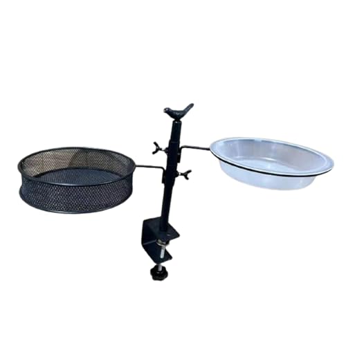 COMFOLIVING Deck Bird Feeder, Deck Mounted Bird Feeder with Mesh Tray, Bird Feeding Station, Flower Pot Stand, 360 Degree Drehbar for Attracting Birds COMFOLIVING Deck Bird Feeder, Deck Mounted Bird Feeder with Mesh Tray, Bird Feeding Station, Flower Pot Stand, 360 Degree Drehbar for Attracting Birds von COMFOLIVING