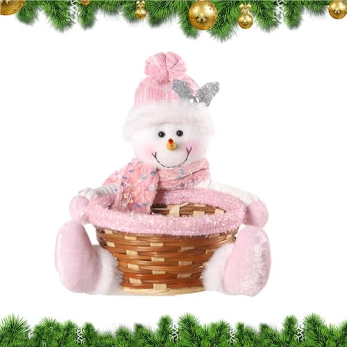 COMFOLIVING Festlicher -Korb, festlicher -Korb - Festliches Plüsch Rentier Puppen Obstbehälter | niedlicher dekorativer Weihnachts-Rattan Korb, Servierschale COMFOLIVING Festlicher -Korb, festlicher -Korb - Festliches Plüsch Rentier Puppen Obstbehälter | niedlicher dekorativer Weihnachts-Rattan Korb, Servierschale von COMFOLIVING