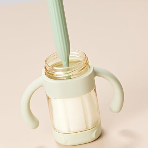 COMFOLIVING Flaschenbürste, Flaschenreinigerbürste, 3-in-1 flexible Flaschenreinigungsbürste, multifunktionaler Flaschenschrubber abnehmbar mit langem Griff für Tasse, Deckel, Felgen, Wände und Rillen von COMFOLIVING